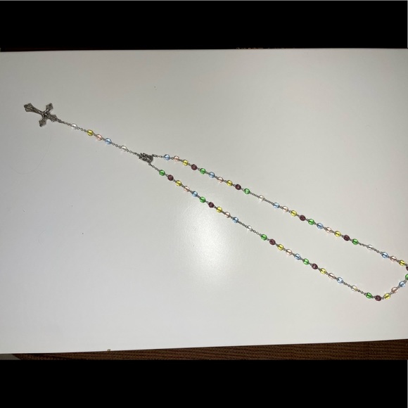 Rosary with real crystal beads - Picture 5 of 15